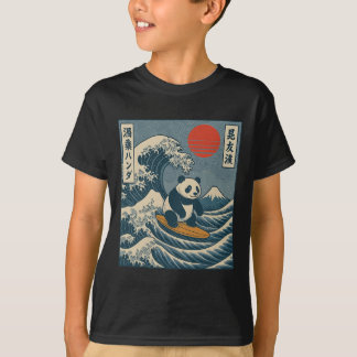Panda surft Japans _6 T-shirt