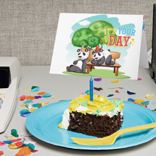 Panda Surprise Chill Buiten Feest Binnen Verjaarda Kaart