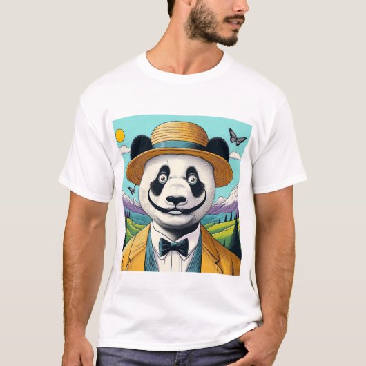 Panda Surrealisme T-shirt (Voorkant)