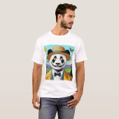 Panda Surrealisme T-shirt (Voorkant volledig)