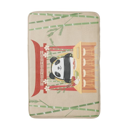 Panda, sushi badmat (Voorkant Verticaal)
