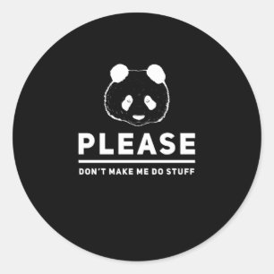 Panda Sweet Funny Funny Koala Animals Ronde Sticker