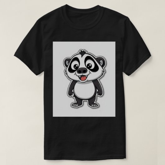 panda t-shirt (Design voorkant)
