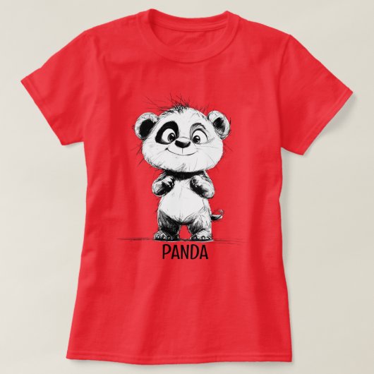 Panda T-shirt (Design voorkant)