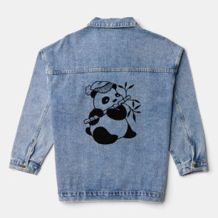Panda t-shirt denim jacket