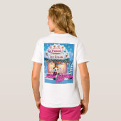 Panda takes bold step in winter wonderland t-shirt (Achterkant volledig)