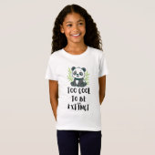 Panda: Te cool om uitgestorven te zijn T-shirt (Voorkant volledig)