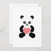 Panda teddybeer met hart Kaart (Voorkant / Achterkant)