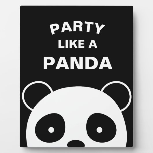 Panda-teken, Panda-decoraties Fotoplaat (Voorkant)