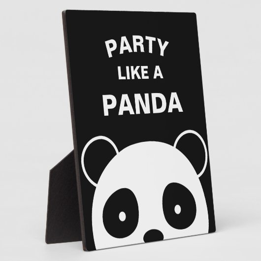 Panda-teken, Panda-decoraties Fotoplaat (Zijkant)