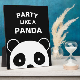 Panda-teken, Panda-decoraties Fotoplaat