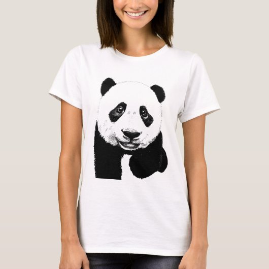 Panda-tekening T-shirt (Voorkant)