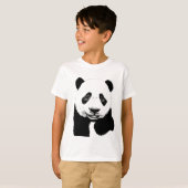 Panda-tekening T-shirt (Voorkant volledig)