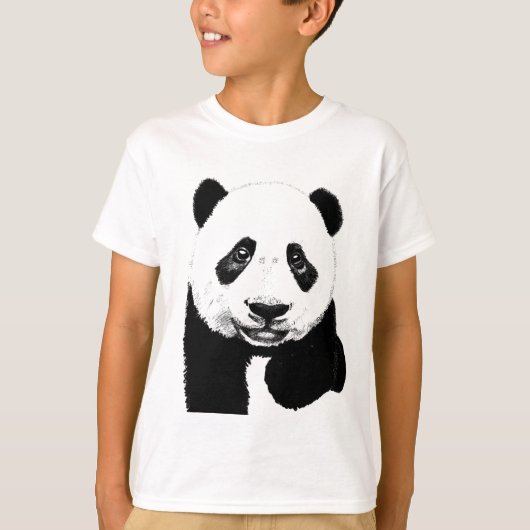 Panda-tekening T-shirt (Voorkant)