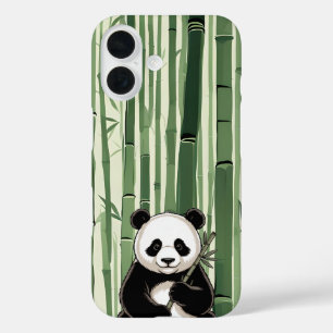 Panda Telefoonhoesje met Bamboe iPhone 16 Hoesje