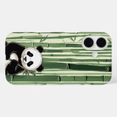 Panda Telefoonhoesje met Bamboe Case-Mate iPhone Case (Achterkant (horizontaal))
