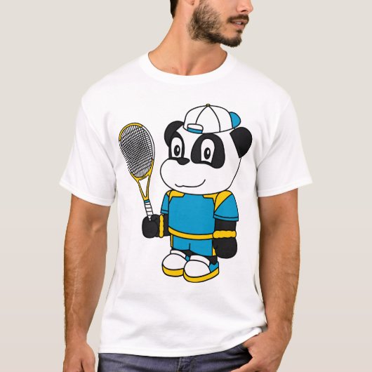 Panda - Tennis Player T-shirt (Voorkant)