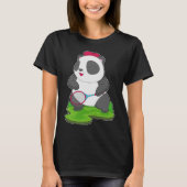Panda Tennis racket T-shirt (Voorkant)