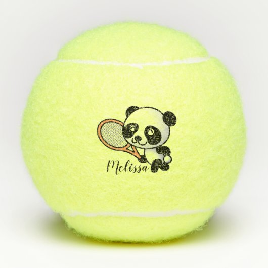 Panda Tennis Tennisballen (Voorkant)