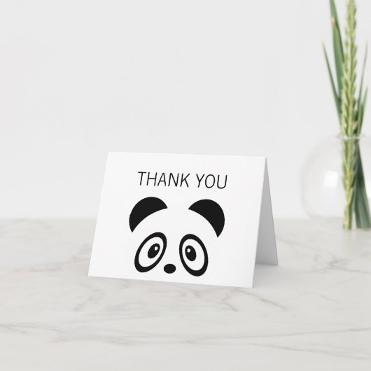 Panda thank you card bedankkaart (Voorkant)