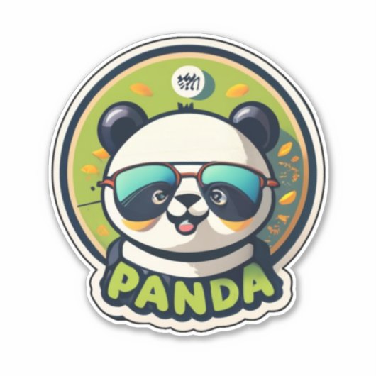 Panda Theme Stickers Schattige en Speels (Voorkant)