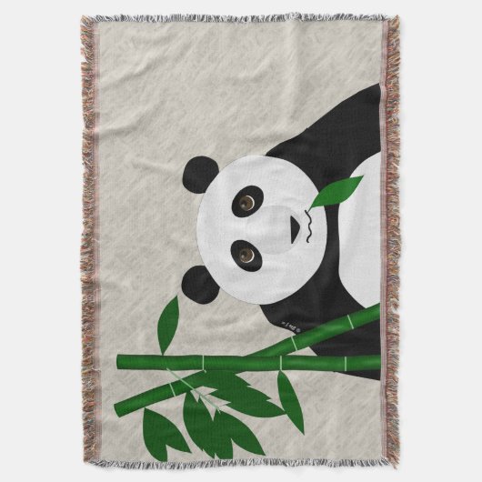 Panda Throw Blanket Deken (Voorkant Verticaal)
