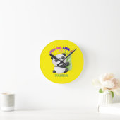 🕒 Panda Time Labels – Tick Tock met schattigheid! Ronde Klok (Huis)