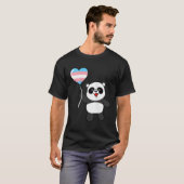 Panda Trans Pride HE-ballon T-shirt (Voorkant volledig)