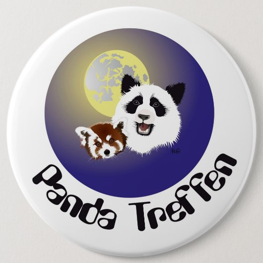 Panda Treffen Buttonnen Ronde Button 6,0 Cm (Voorkant)