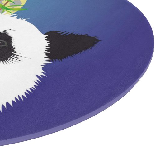 Panda Treffen Glasbrett Snijplank (Hoek)