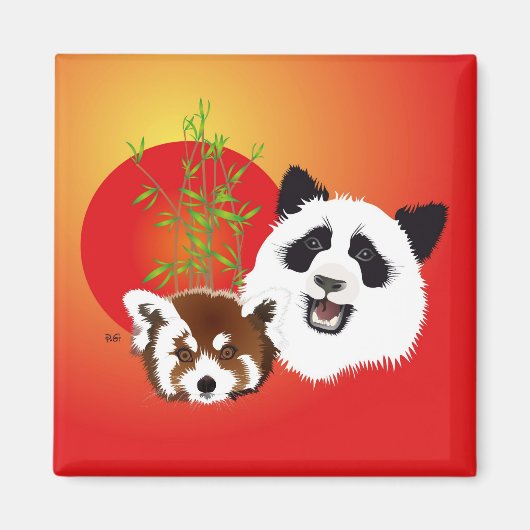 Panda Treffen Magnet (Voorkant)