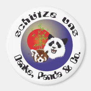 Panda Treffen Magnet