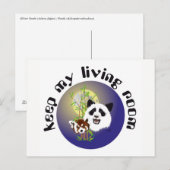 Panda Treffen Postkarte Briefkaart (Voorkant / Achterkant)