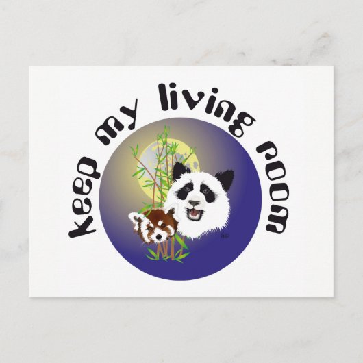 Panda Treffen Postkarte Briefkaart (Voorkant)