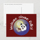 Panda Treffen Postkarte Briefkaart (Voorkant / Achterkant)
