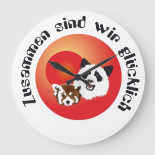 Panda Treffen Uhr Grote Klok