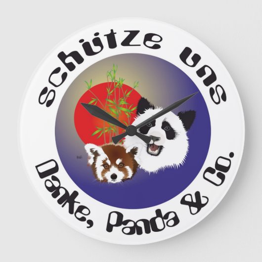 Panda Treffen Uhr Grote Klok (Voorkant)