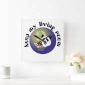 Panda Treffen Uhr Vierkante Klok (Huis)