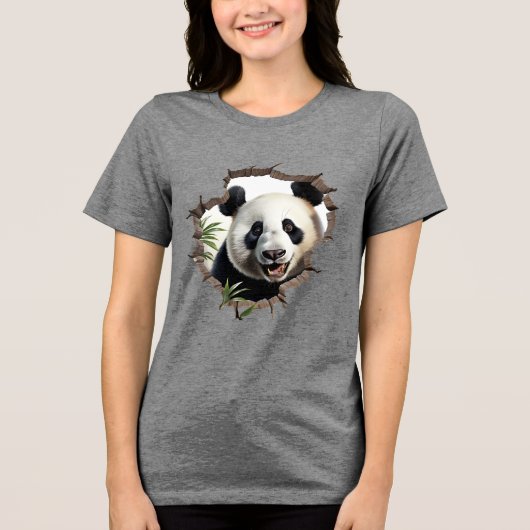 Panda Tri-Blend Shirt (Voorkant)