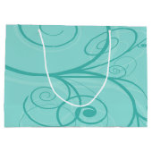 Panda Turquoise Birthday Groot Cadeauzakje (Achterkant)