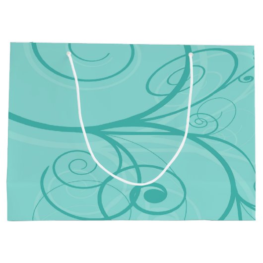 Panda Turquoise Birthday Groot Cadeauzakje (Achterkant)