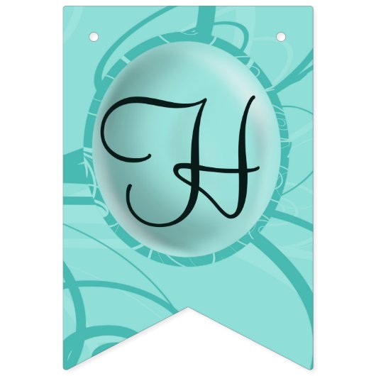 Panda Turquoise Birthday Vlaggetjes (Tweede vlag)