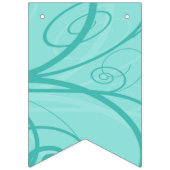 Panda Turquoise Birthday Vlaggetjes (Eerste vlag)