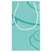 Panda Turquoise Klein Cadeauzakje (Achterkant)