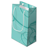 Panda Turquoise Klein Cadeauzakje (Achterkant Gekanteld)