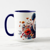Panda Tussen Bloemen Mok (Links)