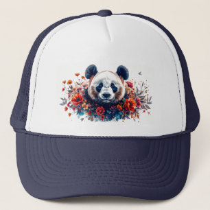 Panda Tussen Bloemen Trucker Pet
