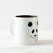 Panda Tweekleurige Koffiemok (Voorkant links)