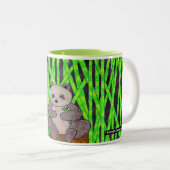 Panda - Tweekleurige mok (Voorkant rechts)