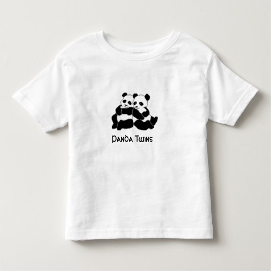 Panda Twins T-Shirt (Voorkant)